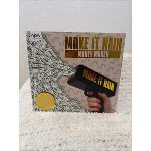 Make It Rain Money Maker Gun With Play Money Cash Party Gag Gift $100 Bills